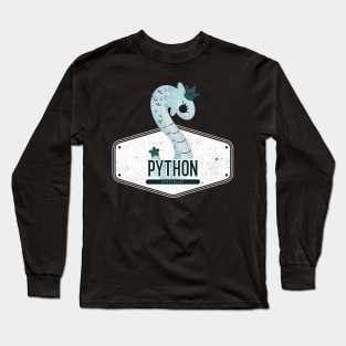 Python Coder Specialist Cute Dragon Long Sleeve T-Shirt